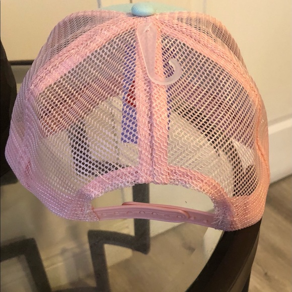 IRIDESCENT YES! TRUCKER HAT - PINK - Picture 6 of 6